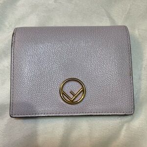 Fendi Lilac F Is Fendi Bifold Compact Wallet 💜